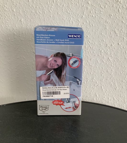 Waschbeckenbrause mit Duo-Haken